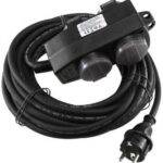 Werkstatt-Steckdose, 4-fach IP44, mit Aufhänger, 10m Zuleitung