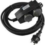 Werkstatt-Steckdose, 4-fach IP44, mit Aufhänger, 5m Zuleitung