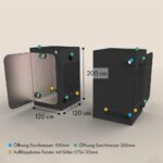 Growzelt 120x120x200cm - Caluma Skin – Bild 2