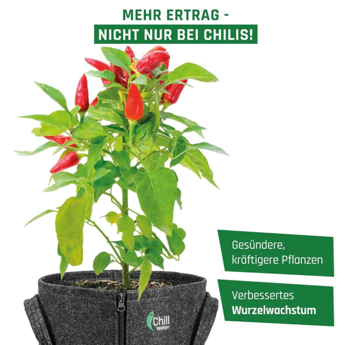 15 Liter Stofftopf für maximalen Ertrag, mit Reißverschluss – Bild 4