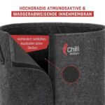 20 Liter Growtopf / Stofftopf für maximalen Ertrag, mit Klettverschluß – Bild 4