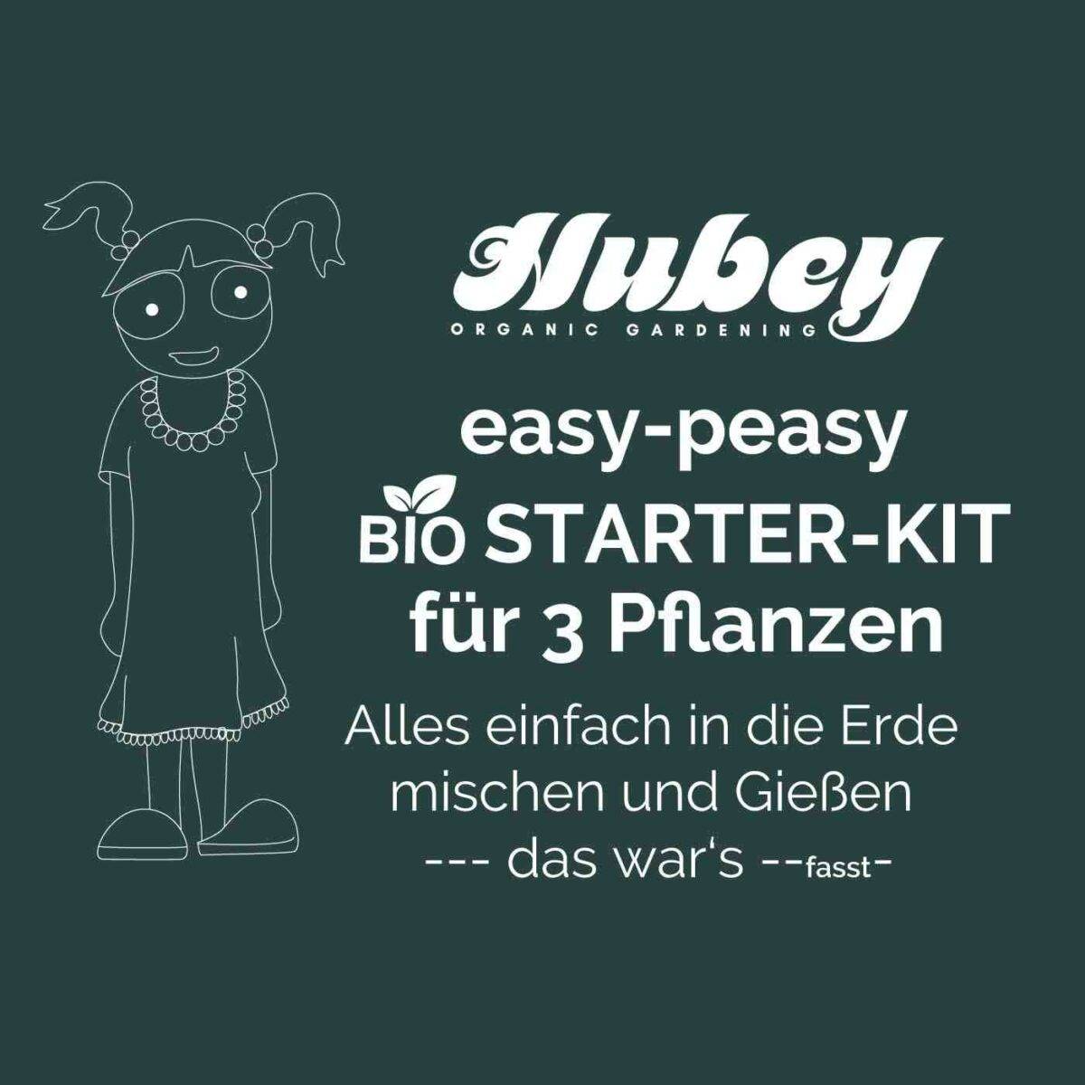Hubey Easy‑Peasy Starter Kit – Organische Düngermischung für 3 Pflanzen (50 L Erde) – Bild 3